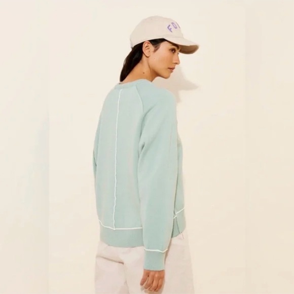 Anthropologie The Oaklyn Cozy Crew-Neck Sweatshirt by Pilcro Size Large - Picture 3 of 11